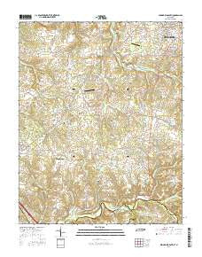 Springfield South Tennessee Current topographic map, 1:24000 scale, 7.5 X 7.5 Minute, Year 2016