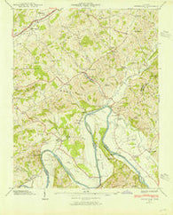 Springvale Tennessee Historical topographic map, 1:24000 scale, 7.5 X 7.5 Minute, Year 1939