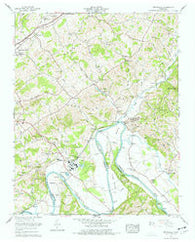 Springvale Tennessee Historical topographic map, 1:24000 scale, 7.5 X 7.5 Minute, Year 1961