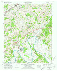 Springvale Tennessee Historical topographic map, 1:24000 scale, 7.5 X 7.5 Minute, Year 1980