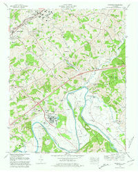 Springvale Tennessee Historical topographic map, 1:24000 scale, 7.5 X 7.5 Minute, Year 1980