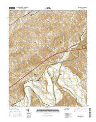Springvale Tennessee Current topographic map, 1:24000 scale, 7.5 X 7.5 Minute, Year 2016