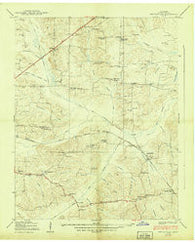 Springville Tennessee Historical topographic map, 1:24000 scale, 7.5 X 7.5 Minute, Year 1938