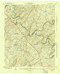 Spurgeon Tennessee Historical topographic map, 1:24000 scale, 7.5 X 7.5 Minute, Year 1940