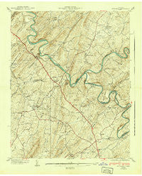 Spurgeon Tennessee Historical topographic map, 1:24000 scale, 7.5 X 7.5 Minute, Year 1940