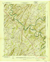 Spurgeon Tennessee Historical topographic map, 1:24000 scale, 7.5 X 7.5 Minute, Year 1940