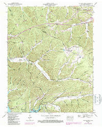 Standing Rock Tennessee Historical topographic map, 1:24000 scale, 7.5 X 7.5 Minute, Year 1950