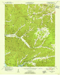 Standing Rock Tennessee Historical topographic map, 1:24000 scale, 7.5 X 7.5 Minute, Year 1950