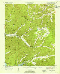 Standing Rock Tennessee Historical topographic map, 1:24000 scale, 7.5 X 7.5 Minute, Year 1950