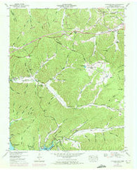 Standing Rock Tennessee Historical topographic map, 1:24000 scale, 7.5 X 7.5 Minute, Year 1950
