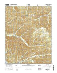 Standing Rock Tennessee Current topographic map, 1:24000 scale, 7.5 X 7.5 Minute, Year 2016