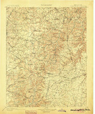 Standingstone Tennessee Historical topographic map, 1:125000 scale, 30 X 30 Minute, Year 1898