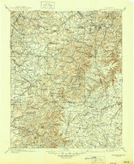 Standingstone Tennessee Historical topographic map, 1:125000 scale, 30 X 30 Minute, Year 1898