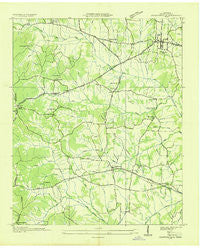 Stantonville Tennessee Historical topographic map, 1:24000 scale, 7.5 X 7.5 Minute, Year 1936