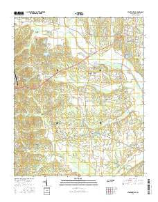 Stantonville Tennessee Current topographic map, 1:24000 scale, 7.5 X 7.5 Minute, Year 2016