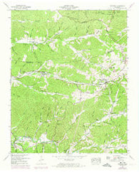 Stewart Tennessee Historical topographic map, 1:24000 scale, 7.5 X 7.5 Minute, Year 1950