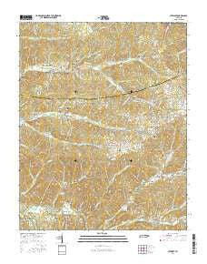 Stewart Tennessee Current topographic map, 1:24000 scale, 7.5 X 7.5 Minute, Year 2016