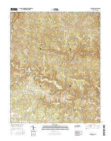 Stockton Tennessee Current topographic map, 1:24000 scale, 7.5 X 7.5 Minute, Year 2016