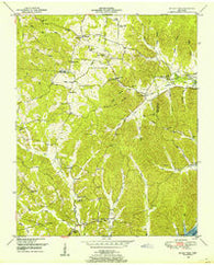 Sugar Tree Tennessee Historical topographic map, 1:24000 scale, 7.5 X 7.5 Minute, Year 1949