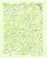 Sullivan Gardens Tennessee Historical topographic map, 1:24000 scale, 7.5 X 7.5 Minute, Year 1935