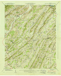 Sullivan Gardens Tennessee Historical topographic map, 1:24000 scale, 7.5 X 7.5 Minute, Year 1939