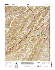 Sullivan Gardens Tennessee Current topographic map, 1:24000 scale, 7.5 X 7.5 Minute, Year 2016