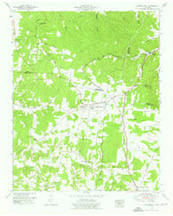 Summertown Tennessee Historical topographic map, 1:24000 scale, 7.5 X 7.5 Minute, Year 1951