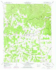Summertown Tennessee Historical topographic map, 1:24000 scale, 7.5 X 7.5 Minute, Year 1951