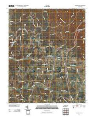 Summertown Tennessee Historical topographic map, 1:24000 scale, 7.5 X 7.5 Minute, Year 2010