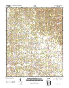 Summertown Tennessee Historical topographic map, 1:24000 scale, 7.5 X 7.5 Minute, Year 2013