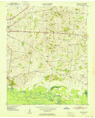Sunnyhill Tennessee Historical topographic map, 1:24000 scale, 7.5 X 7.5 Minute, Year 1951