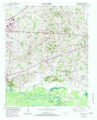 Sunnyhill Tennessee Historical topographic map, 1:24000 scale, 7.5 X 7.5 Minute, Year 1950