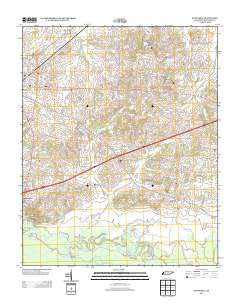 Sunnyhill Tennessee Historical topographic map, 1:24000 scale, 7.5 X 7.5 Minute, Year 2013