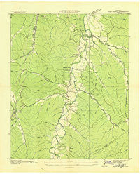 Sunrise Tennessee Historical topographic map, 1:24000 scale, 7.5 X 7.5 Minute, Year 1936
