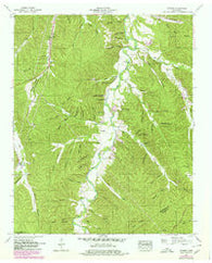 Sunrise Tennessee Historical topographic map, 1:24000 scale, 7.5 X 7.5 Minute, Year 1952
