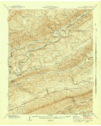 Swan Island Tennessee Historical topographic map, 1:24000 scale, 7.5 X 7.5 Minute, Year 1942