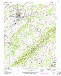 Sweetwater Tennessee Historical topographic map, 1:24000 scale, 7.5 X 7.5 Minute, Year 1974