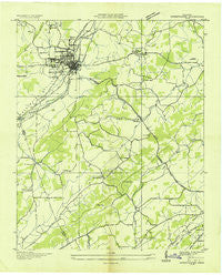 Sweetwater Tennessee Historical topographic map, 1:24000 scale, 7.5 X 7.5 Minute, Year 1936