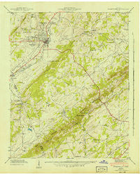 Sweetwater Tennessee Historical topographic map, 1:24000 scale, 7.5 X 7.5 Minute, Year 1942