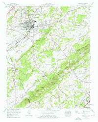 Sweetwater Tennessee Historical topographic map, 1:24000 scale, 7.5 X 7.5 Minute, Year 1974
