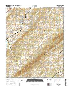 Sweetwater Tennessee Current topographic map, 1:24000 scale, 7.5 X 7.5 Minute, Year 2016