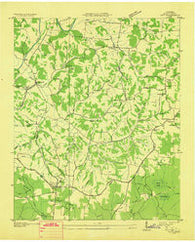 Taft Tennessee Historical topographic map, 1:24000 scale, 7.5 X 7.5 Minute, Year 1936