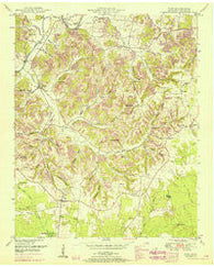 Taft Tennessee Historical topographic map, 1:24000 scale, 7.5 X 7.5 Minute, Year 1951