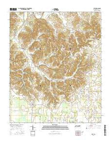 Taft Tennessee Current topographic map, 1:24000 scale, 7.5 X 7.5 Minute, Year 2016