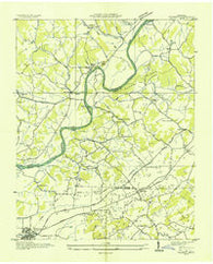 Talbott Tennessee Historical topographic map, 1:24000 scale, 7.5 X 7.5 Minute, Year 1935