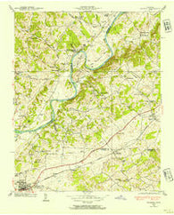 Talbott Tennessee Historical topographic map, 1:24000 scale, 7.5 X 7.5 Minute, Year 1938