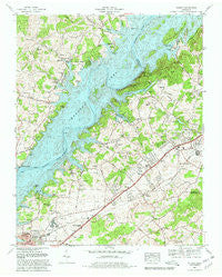 Talbott Tennessee Historical topographic map, 1:24000 scale, 7.5 X 7.5 Minute, Year 1980