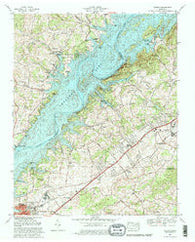 Talbott Tennessee Historical topographic map, 1:24000 scale, 7.5 X 7.5 Minute, Year 1980