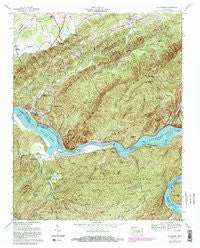 Tallassee Tennessee Historical topographic map, 1:24000 scale, 7.5 X 7.5 Minute, Year 1966