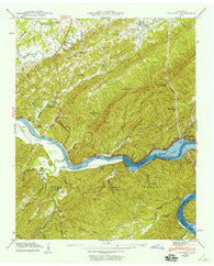 Tallassee Tennessee Historical topographic map, 1:24000 scale, 7.5 X 7.5 Minute, Year 1941
